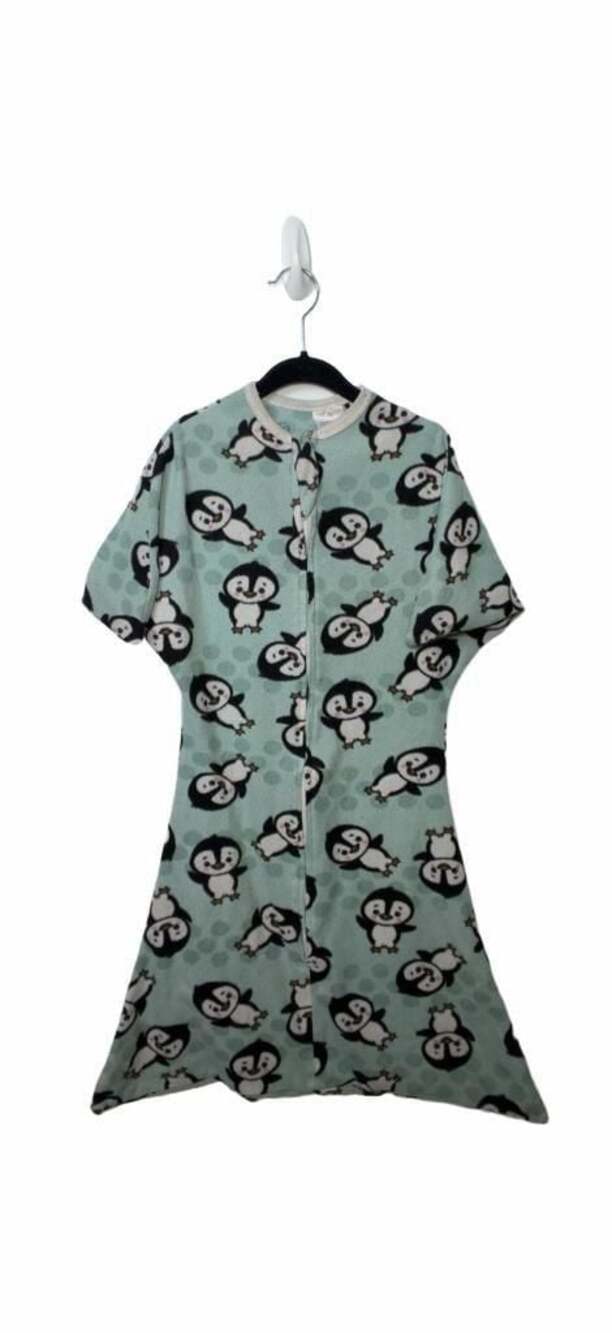 Sleeping Baby Penguin Zipadee-Zip Fleece Wearable Blanket Medium 6M-12M_K88